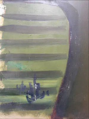 Dick Elffers - Gouache uit 1946 - Man met kind kopen? Bied vanaf 1!