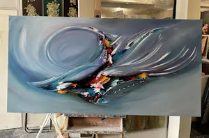 Gena - Abstract “ In flight”- XXXL kopen? Bied vanaf 450!