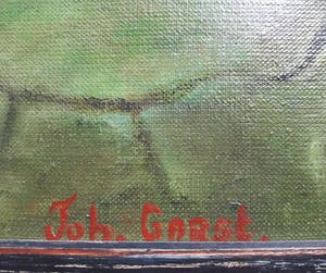 Johannes Garst - Surrealistisch naakt, olieverf op doek (ingelijst, groot) kopen? Bied vanaf 250!