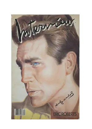 AcheterAndy Warhol - Eric Roberts getekend tijdschrift? Enchérissez de 350!