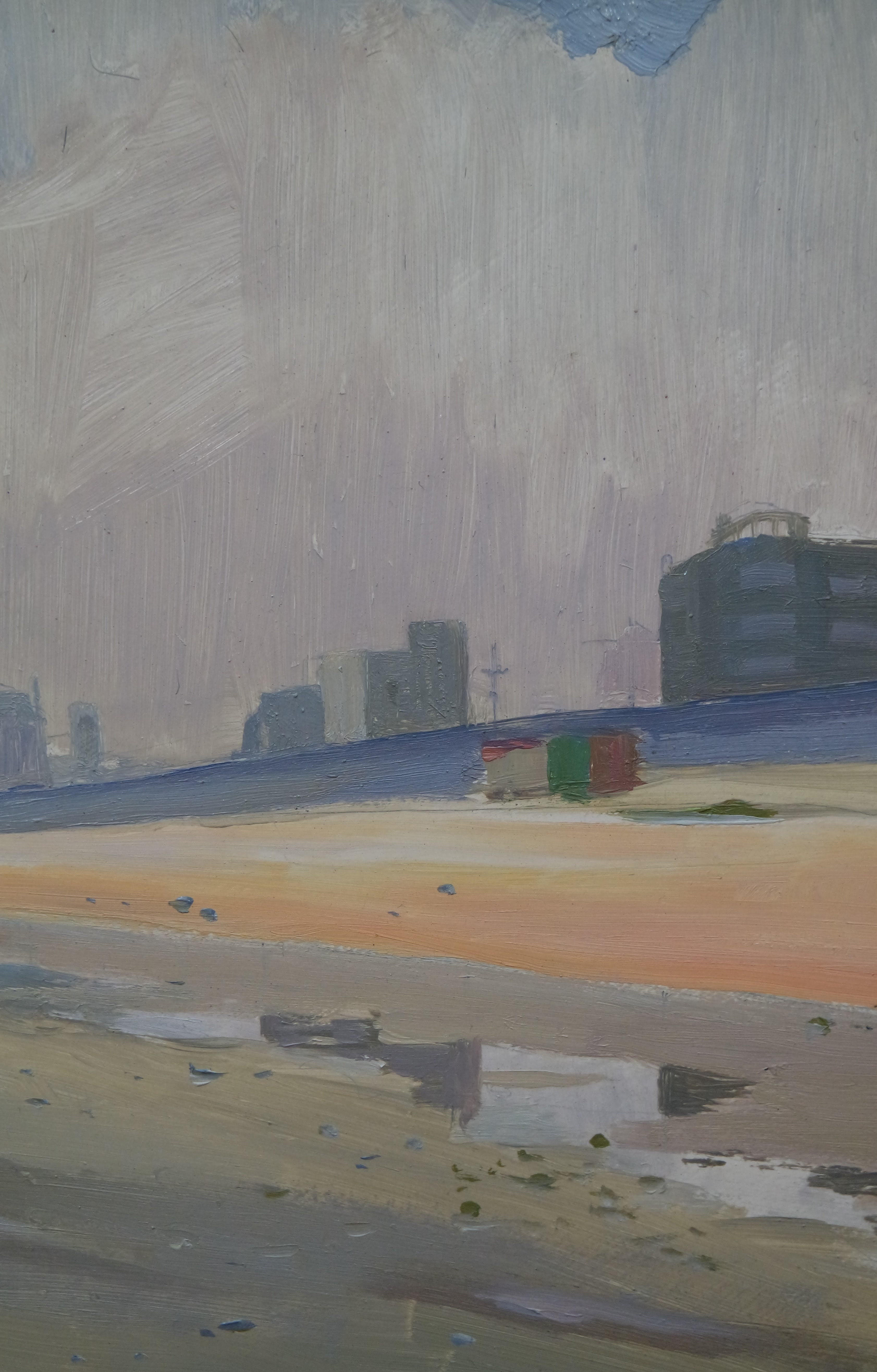 Fernand Steven - olieverf op karton - strandgezicht kopen? Bied vanaf 95!