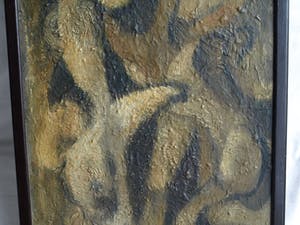 Harry  van der Heyden - Olieverf op jute doek , “Abstracte Naakten” – in originele lijst – 1967 kopen? Bied vanaf 40!