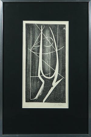 Emile Voeten - Houtsnede, Zonder titel kopen? Bied vanaf 35!