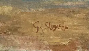 Ger Sluijter - Groot olieverfschilderij op doek - gesigneerd kopen? Bied vanaf 100!