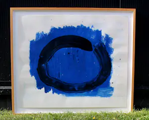 Bram Bogart - Ingelijste litho: abstract - 1980 (nette lijst + museumglas!) kopen? Bied vanaf 995!