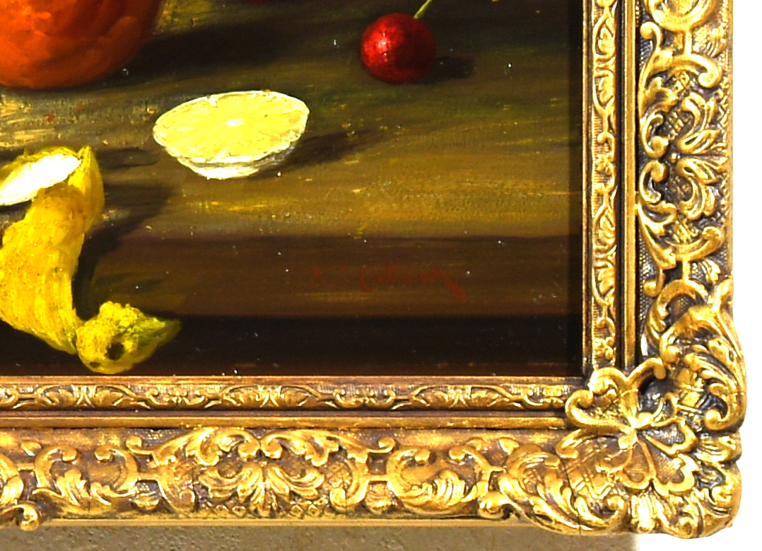 Piet Cottaar - 1878 -1950 "Rieten Mand met Fruit"- Olieverf op paneel- Sign. Piet Cottaar kopen? Bied vanaf 75!