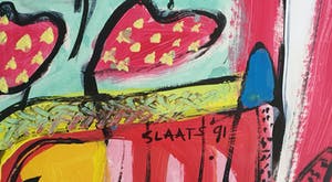 Miriam Slaats - Aan de kade - Origineel werk | Ingelijst kopen? Bied vanaf 135!