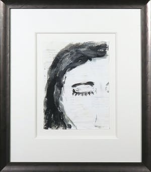 Sylvie Jonkers - Gouache en pen, Zonder titel - Ingelijst kopen? Bied vanaf 1!