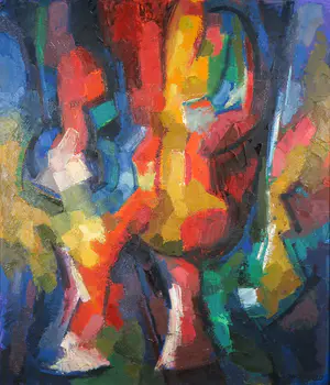 Jan Gierveld - Olieverf op doek, Abstracte compositie - Ingelijst (Groot) kopen? Bied vanaf 250!