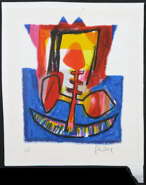 Geert Vrijdag - Zeefdruk, Vogel kopen? Bied vanaf 35!