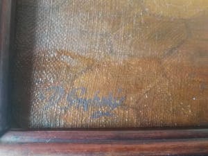 Niet of onleesbaar gesigneerd - 2 handwerkende dames bij raam kopen? Bied vanaf 10!