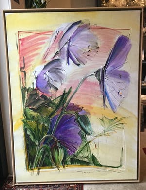 Jeroen Dercksen - C4461-A6 - Paarse bloemen kopen? Bied vanaf 300!