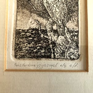 Rins Heidema - IJsvogel - Ets, Ingelijst kopen? Bied vanaf 30!