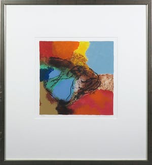 Henk van Vessem - Zeefdruk, Compostie XVIII - Ingelijst kopen? Bied vanaf 20!