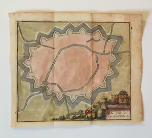 Jacobus Harrewijn - Groningen Oude Gravure Plattegrond 1700 kopen? Bied vanaf 30!