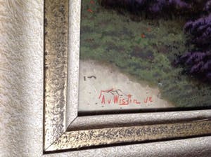 Thomas van Wissen - Olieverf op doek. Titel, "Veluws Heidelandschap". kopen? Bied vanaf 50!