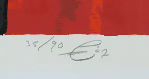 Jacques Tange - Zeefdruk, Last performance - Ingelijst (Groot) kopen? Bied vanaf 100!