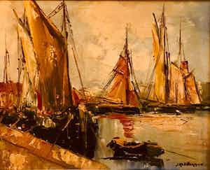 Jan Kelderman - Havengezicht verkocht voor € 100!