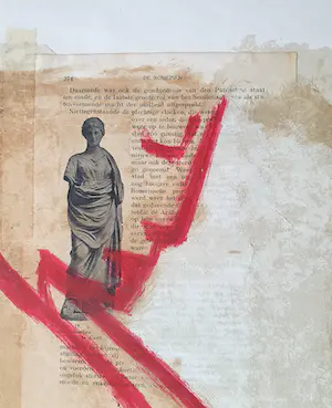 Casper Faassen - Handbewerkte zeefdruk/collage : 'Vrouw' kopen? Bied vanaf 165!