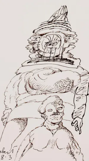 Lucebert - Inkttekening: Diverse personen kopen? Bied vanaf 499!