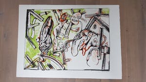 Lucebert - kleurenlitho 12/40 - gesigneerd - 1982 kopen? Bied vanaf 1!