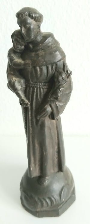 Brons (Onbekend) - oud verbronsd beeld van Antonius van Padua kopen? Bied vanaf 1!