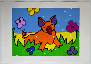 Shunyam - handgesigneerde zeefdruk | 'Arthur' | 1993 kopen? Bied vanaf 1!