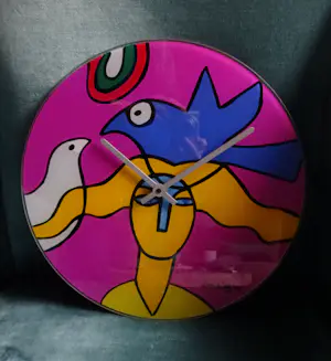 Corneille - Glazen design wandklok kopen? Bied vanaf 50!