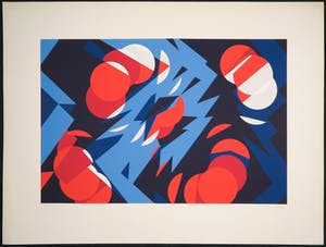 Nicolas Schoffer - Zeefdruk, Z.T. Abstracte compositie kopen? Bied vanaf 1!