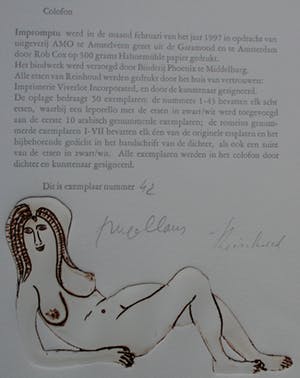 Reinhoud D'Haese - portfolio: 8 etsen en gedichten ( Hugo Claus) - 1997 kopen? Bied vanaf 725!