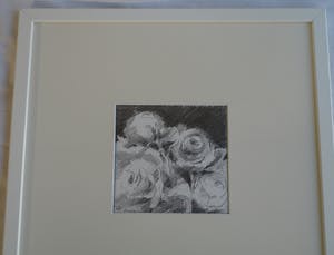 Fon Klement - Ingelijste tekening , Bloemstilleven met Rozen III - 2000 kopen? Bied vanaf 100!
