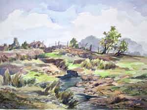 Thijs Mauve - Aquarel verkocht voor € 45!