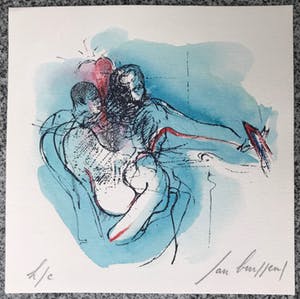 Jan Burssens - Mooie zeefdruk - 1996 - Gesigneerd - HC kopen? Bied vanaf 35!
