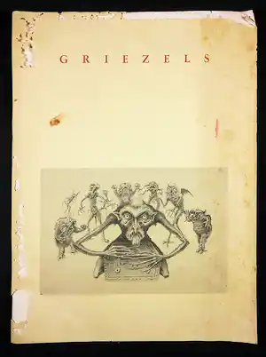 Martin Brink - Album met 12 tekeningen, Griezels verkocht voor € 3!