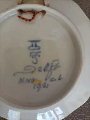 Porceleyne Fles - 3 mini-wandborden 1887, 1961, 3 x 10 x 10 cm kopen? Bied vanaf 10!