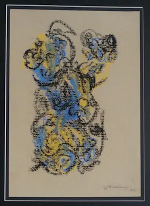 Theo Wolvecamp - Abstracte compositie kopen? Bied vanaf 295!