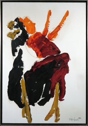 Jan Sierhuis - Olieverf op doek, Soleares - Ingelijst (Groot) kopen? Bied vanaf 1200!