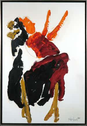 Jan Sierhuis - Olieverf op doek, Soleares - Ingelijst (Groot) verkocht voor € 1200!