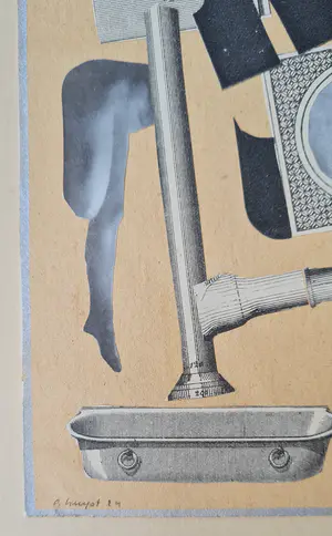 Albert Huyot - Compositie - handgesigneerde collage kopen? Bied vanaf 345!