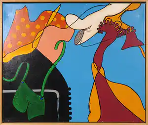 Jules Bekker - Acrylverf op doek, Capricio Espagnol verkocht voor € 70!