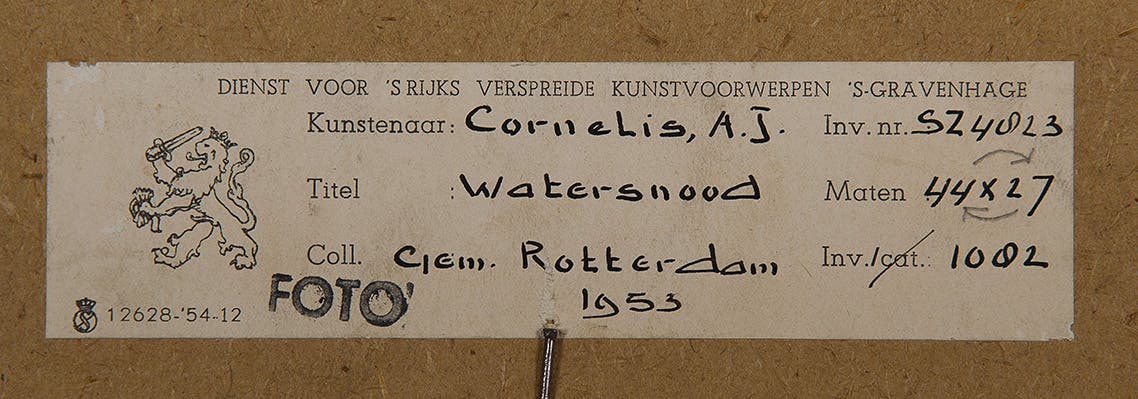 Cornelis Albert van Assendelft - Kerend getij bij Vlissingen (watersnood) - BKR Rotterdam kopen? Bied vanaf 10!