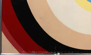 Arjen Toet - Olieverf op doek, Compositie met cirkels - Ingelijst kopen? Bied vanaf 1!