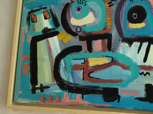 Jasper Banen - Acrylverf op doek , ingelijst , De Rij – 2014 kopen? Bied vanaf 195!