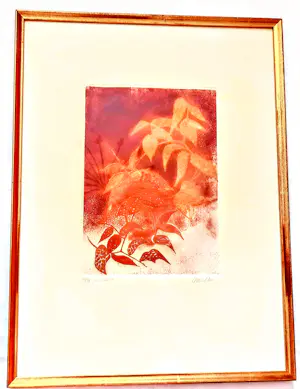 Anne Walker - Farb Radierung "Oktober 4" handsigniert limitiert 45/99 70er/80er Jahre kopen? Bied vanaf 120!