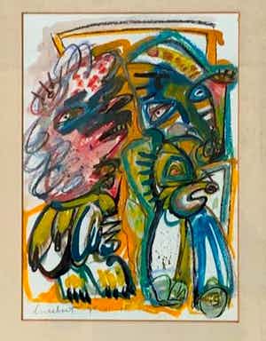 Lucebert - Figuren verkocht voor € 1250!