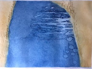 Jan Montyn - Kleurets, Ingelijst. kopen? Bied vanaf 150!