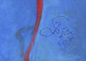 Franscz Witte - Acryl op doek, De rebelse muse (Zeer groot!) kopen? Bied vanaf 300!