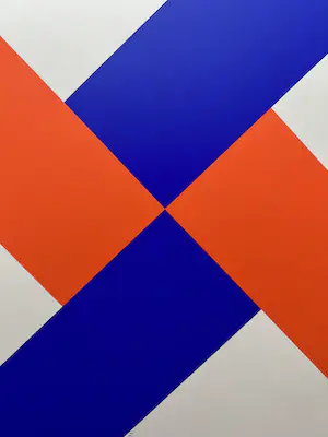 Jaap Hoffmann - handgesigneerde kleurenzeefdruk | 'zonder titel' | 1973 kopen? Bied vanaf 1!