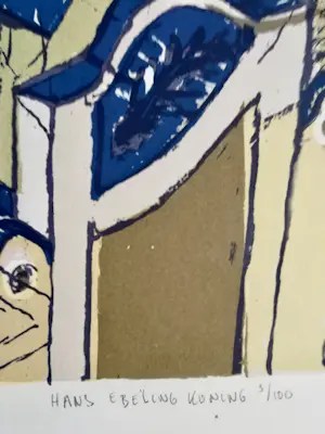 Hans Ebeling Koning - Zeefdruk kopen? Bied vanaf 10!