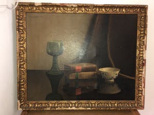 Nico Bruijnesteijn - Stilleven, Glaswerk, Boeken en Chinees Schaaltje kopen? Bied vanaf 40!